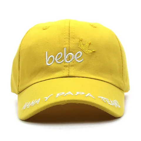 Cute Baby Baseball Cap Embroidered Crown Bebe Letter Sun Hat Adjustable Cotton Outdoor Sport Sunshade Cap For Toddlers Kids