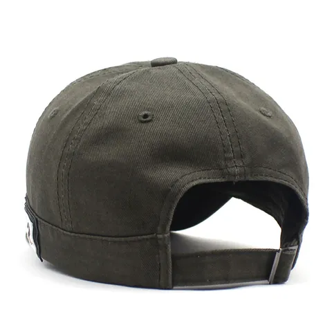 Berretto da Baseball in Cotone Vintage a Tesa Corta per Uomo Donna Regolabile Soft Top Docker Hat Streetwear Protezione Solare Cappello Sportivo