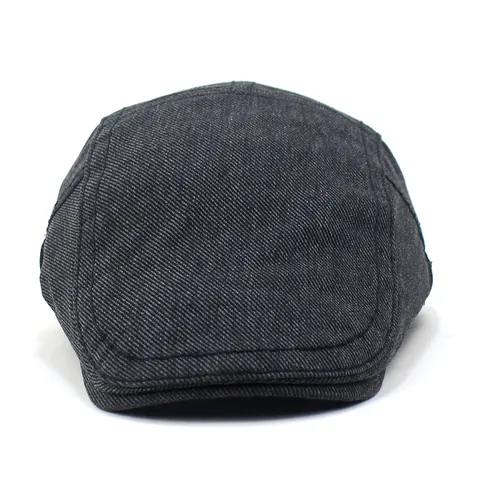 Effen Kleur Katoen Platte Pet Heren Vintage Ivy Newsboy Hat Met Metalen Verstelbare Gesp Ademend Zonbescherming Outdoor Baret