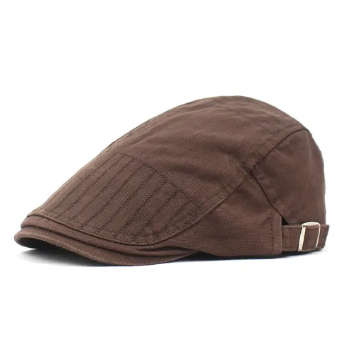 Herren Baumwolle Retro Schiebermütze Verstellbar Vintage Ivy Hut Lässig Outdoor Sonnenschutz Stickerei Cabbie Mode Beret