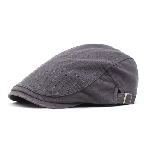Herren Baumwolle Retro Schiebermütze Verstellbar Vintage Ivy Hut Lässig Outdoor Sonnenschutz Stickerei Cabbie Mode Beret