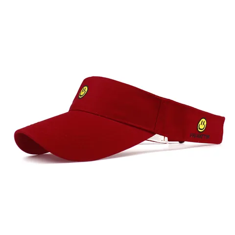 Cappello Visiera Parasole Ricamato con Faccina Sorridente Donna in Cotone Regolabile You Matter Lettera Cappello Sportivo