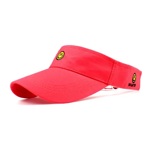 Cappello Visiera Parasole Ricamato con Faccina Sorridente Donna in Cotone Regolabile You Matter Lettera Cappello Sportivo