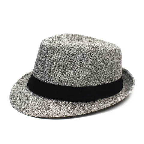 Κλασικό Υφαντό Καπέλο Fedora Για Άνδρες Γυναίκες Κομψή Προστασία Από Τον Ήλιο Καπέλο Panama Jazz Με Μαύρη Κορδέλα Καλοκαιρινό Καπέλο