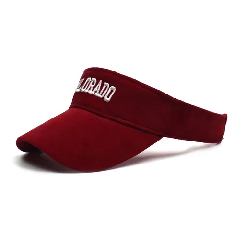 Unisex Baumwolle Colorado Buchstaben Stickerei Sonnenblende Hut Verstellbar Outdoor Sport Atmungsaktiv Sonnenschutz Oben Ohne Kappe