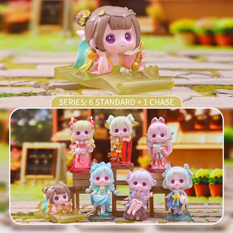 Figura De Niña Hanfu Estilo Chino Caja Ciega Juguete Resina Q Versión Hada Antigua Miniatura Adorno De Escritorio Regalo