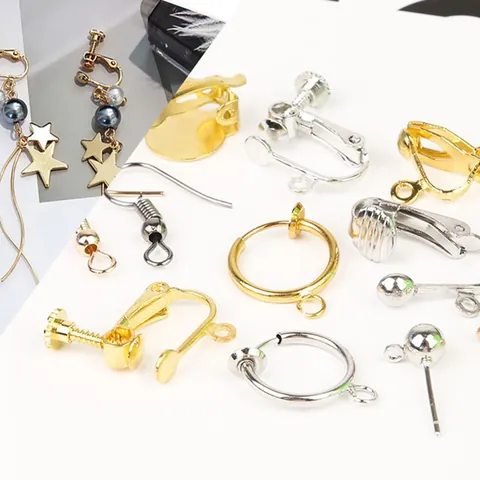 DIY Earring Findings Metal Ear Hooks Spiral U Shape Ear Clips Converter For Non Pierced Ears Gold Silver Handmade Jewelry Parts
