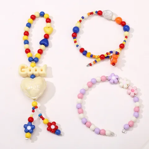 Acryl Einfarbige Runde Perlen Für DIY Schmuckherstellung Armband Halskette Telefon Kette Handwerk Mischfarbe Durchmesser Perlen Material