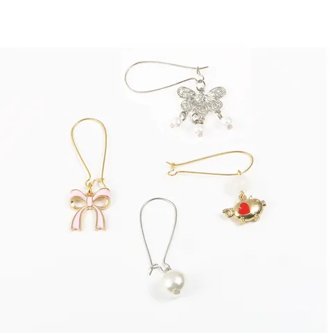 Iron U-Shape Earring Hooks Kidney Ear Wire Hooks DIY Jewelry Making Components Dangle Earring Accessories Craft Supplies