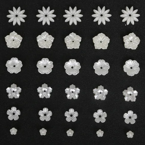 ABS Faux Artificial Pearl Beads For DIY Jewelry Making Bowknot Heart Star Flower Shapes Handmade Hair Accessories Craft Findings