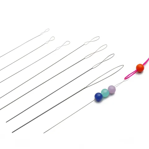 Flexible Stainless Steel Large Eye Beading Needles For Jewelry Making DIY Threading Tools Handmade Bracelet Necklace Accessories