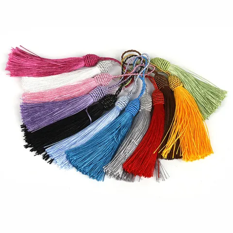 Polyester Thread Tassel Pendants Handmade DIY Bookmark Craft Accessories Silk Tassels For Jewelry Making Decoration Women