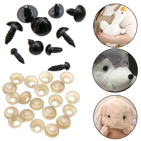 Kit de Yeux et Museaux de Sécurité en Acrylique Avec Rondelles pour Peluche Fait Main DIY Fabrication de Poupée Accessoires