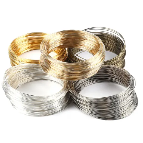 Memory Steel Wire For Jewelry Making DIY Bangle Necklace Ring Loops Bracelet Components Electroplated Metal Wire Crafting Accessories