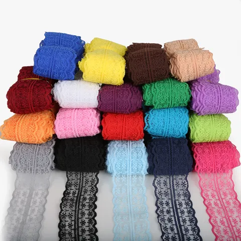 Hohl Floral Spitze Besatz Band Für DIY Schmuckherstellung Haarschmuck Handgefertigte Nähen Handwerk Wellenkante Dekoratives Band
