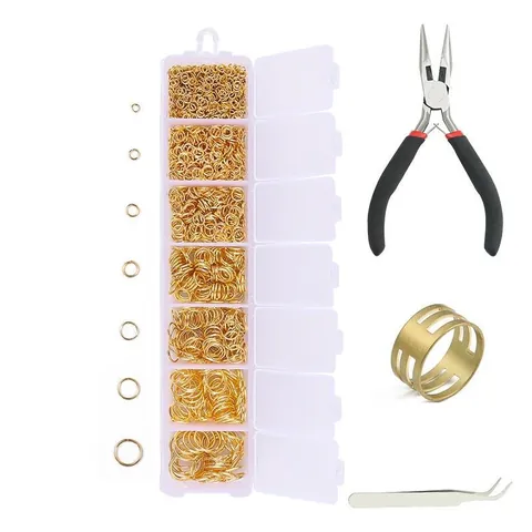 Metal Open Jump Rings Jewelry Making Kit With Pliers Tweezers Ring Opener For DIY Earrings Necklace Bracelet Finding Accessories