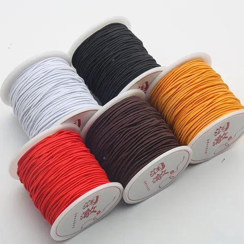 Polyester Cored Elastic Thread DIY Jewelry Making Beading Cord For Bracelet Necklace Handmade Craft Supplies Multi Color Thickness