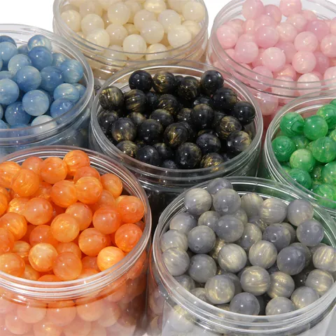 DIY Resin Beads Starry Sky Marble Pattern Loose Beads For Jewelry Making Handmade Necklace Bracelet Accessories Quicksand Gold Faux Cat Eye Resin Crafts