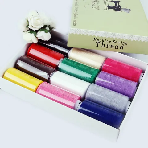 Multicolor Polyester Naaigaren Collectie Sterk Machine Hand Naaigaren Voor DIY Kleding Reparatie Borduurwerk Knutselen