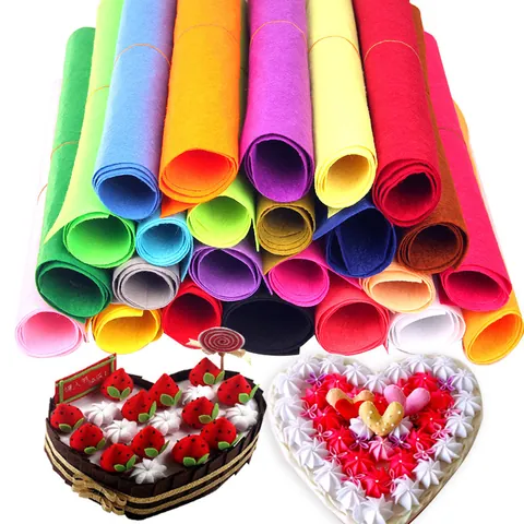 Non-Woven DIY Felt Fabric Sheet For Children Handmade Crafts Kindergarten Festival Decoration Cartoon Polyester Felt Cloth Material