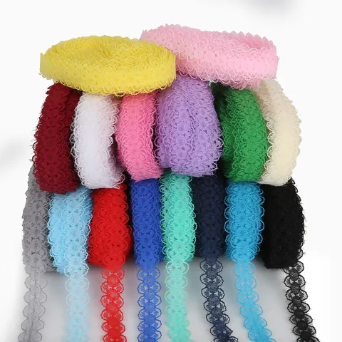Nastro in Pizzo Elastico da 15mm Motivo Floreale per Accessori per Capelli Fai-da-Te Fasce Abbigliamento Cucito Artigianato Decorativo