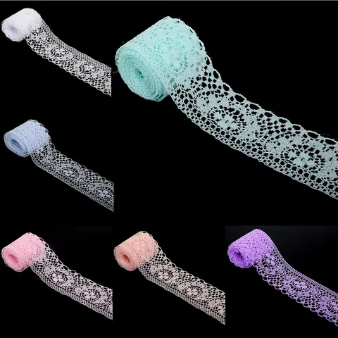 Opengewerkt Kantrand Lint Voor DIY Kleding Naaien Stof Accessoires Bruiloft Cadeauverpakking Bloemen Schulprand Kant