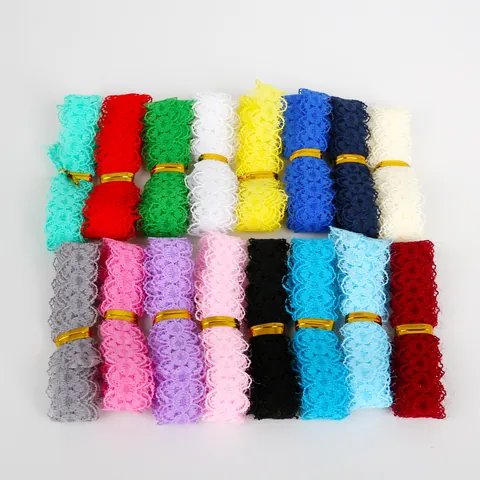 Floral Hollow Out Lace Trim Ribbon For DIY Sewing Craft Garment Accessories Handmade Headband Decoration Webbing