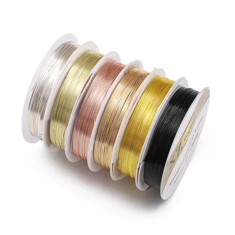 Tarnish Resistant Metallic Copper Wire For Jewelry Making Beaded Crafting DIY Handmade Supplies Metallic Cord Beading Thread Spool