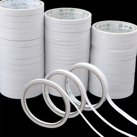 High Viscosity White Double Sided Tape For DIY Jewelry Making Scrapbooking Handcraft Strong Adhesive Cotton Paper Tape