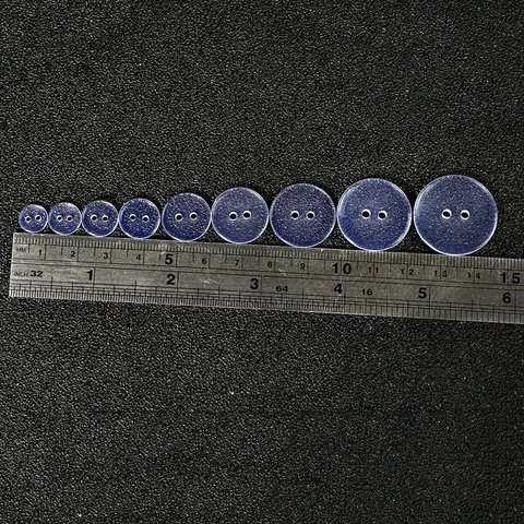 Clear Round Resin Buttons Two Four Hole Transparent Plastic Buttons For DIY Sewing Crafts Shirt Clothing Decorative Buttons