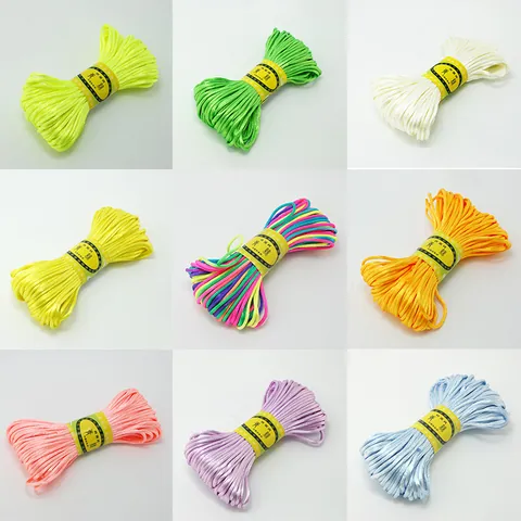 Polyester Braiding Cord For DIY Jewelry Making Korean Silk Thread For Bracelet Necklace Hand Weaving Craft Supplies String