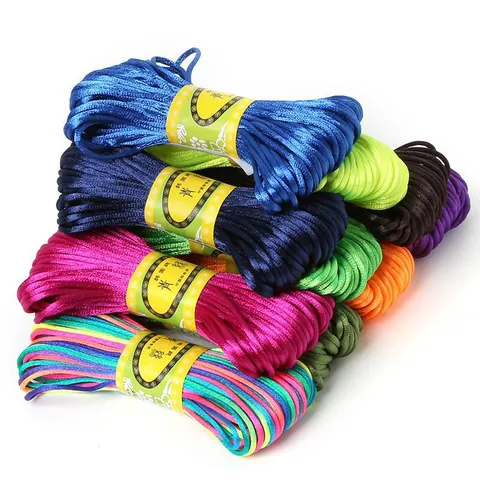 Polyester Braiding Cord For DIY Jewelry Making Korean Silk Thread For Bracelet Necklace Hand Weaving Craft Supplies String