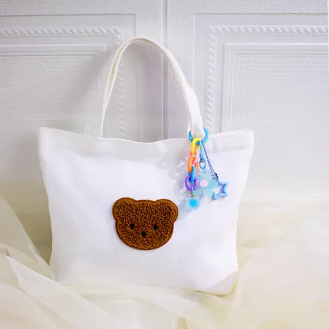 Colorful Acrylic Flower Star Keychain Colorful Dopamine Style Bag Charm For Women Girls Backpack Decoration Creative Gift