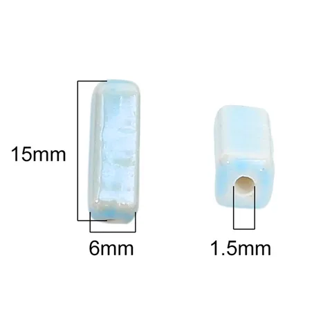 Multicolor Ceramic Rectangle Shell Round Disc Loose Beads For DIY Jewelry Making Bracelet Necklace Handmade Crafts Accessories