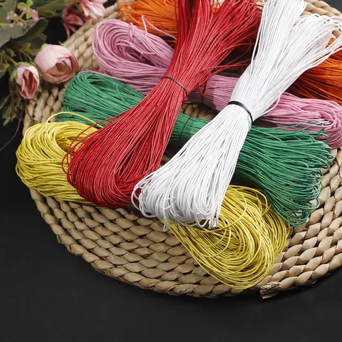 Waxed Cotton Cord For Jewelry Making Handmade DIY Bracelet Necklace Beading String Craft Thread Material Accessory