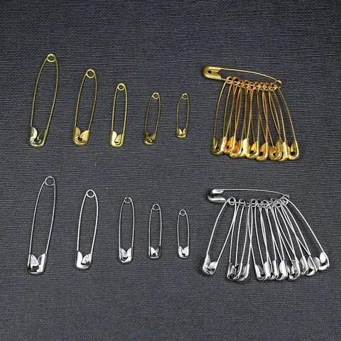 Metall Sicherheitsnadeln Gold Silber Sortierte Größen Für Nähen Stricken Handwerk Kleidung Tag Hanging DIY Schmuckherstellung