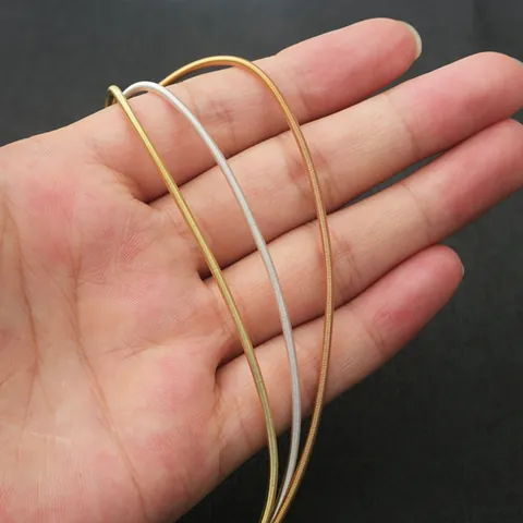 Iron Spring Coil Wire For Jewelry Making DIY Hair Accessory Components Gold Silver KC Gold Plated Metal String Thread Findings