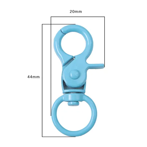 Colorful Alloy Swivel Snap Hooks Metal Lobster Clasp For DIY Keychain Bag Accessories Handbag Connectors