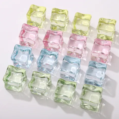 Clear Acrylic Simulation Ice Cubes For DIY Crafts Photography Props Bar Wedding Home Decor Vase Filler Beads