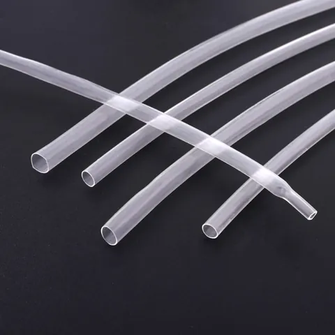 PE Clear Heat Shrink Tubing Insulated Sleeving For Cable Wire Protection Flexible Transparent DIY Jewelry Accessories Tube