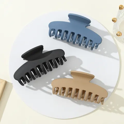 Pinza para el Cabello Mate Grande para Mujer Elegante Pinza para el Cabello Antideslizante para Cabello Grueso Accesorios para el Cabello Minimalistas