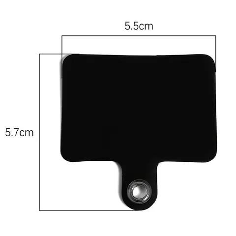 Universal Phone Lanyard Tether Tab Patch For Phone Case Connector PVC Gasket With Metal Ring Anti-Lost Keychain Card Phone Accessories