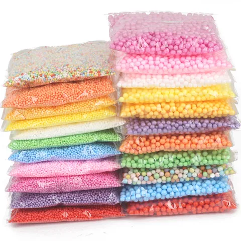 Macaron Gekleurde Schuimkralen Voor DIY Knutselen Cadeaudoos Vulling EPS Polystyreen Mini Ronde Ballen Decoratie