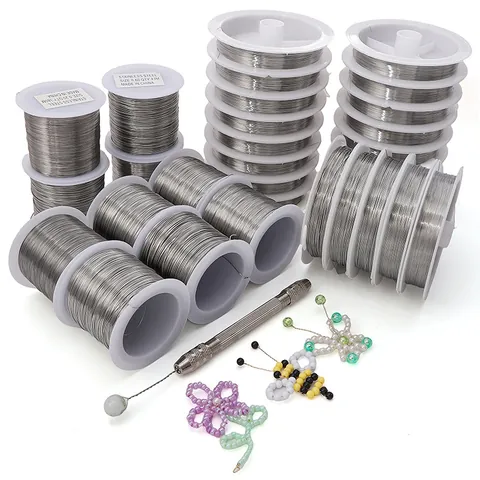 Stainless Steel Jewelry Wire For Beading Necklace Bracelet DIY Jewelry Making Supplies Steel Color Metal Cord String Accessories