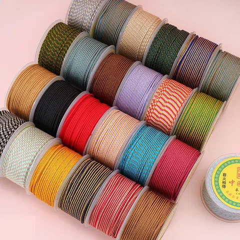 Handgefertigte Geflochtene Nylonschnur Für Schmuckherstellung DIY Armband Halskette Anhänger Handwerk Zubehör Mehrfarbiger Faden