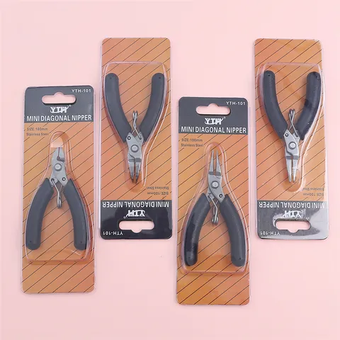 Mini Stainless Steel Jewelry Pliers Set For DIY Jewelry Making Professional Manual Round Nose Needle Nose Diagonal Cutter Tools