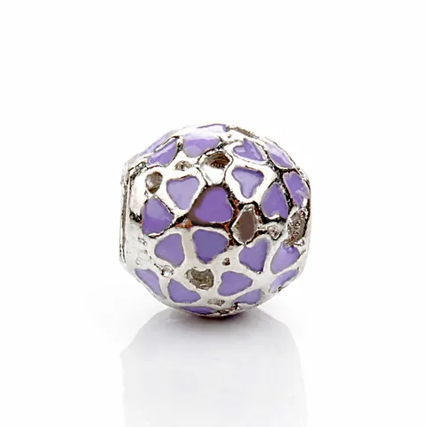 Alloy Enamel Flower Heart Charms For DIY Jewelry Making Women Magnolia Cherry Blossom Hollow Out Pendant Charm Beads