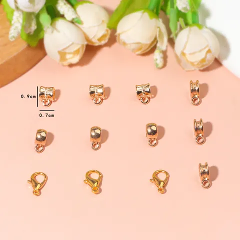Zinc Alloy Gold Lobster Clasps Three-way Connector Beads For DIY Necklace Bracelet Making Jewelry Craft Findings Supplies