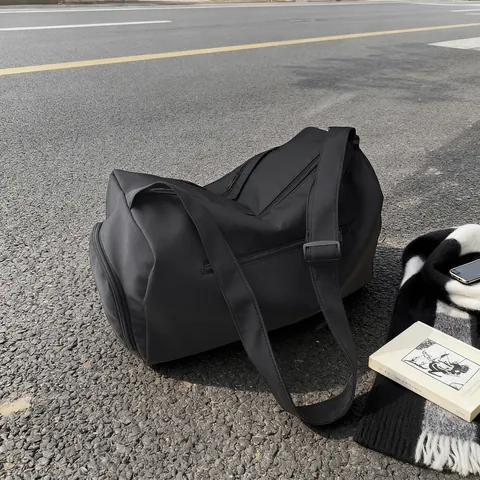 Borsa da Viaggio in Nylon ad Alta Capacità per Donna Borsa da Ginnastica Leggera Yoga Impermeabile per Weekend e Viaggi