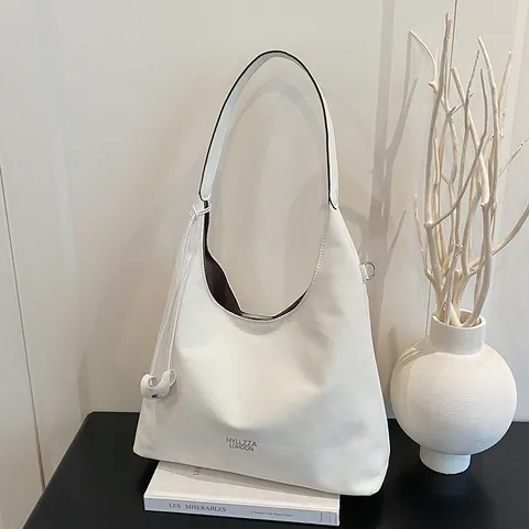 Borsa Hobo da Donna Vintage Grande Capacità Pelle PU Effetto Scamosciato Borsa a Spalla Tote Minimalista Urbana da Pendolare